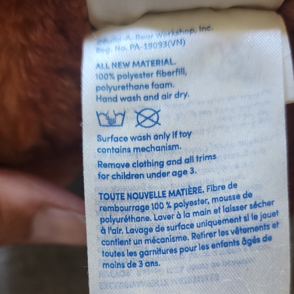 Build A Bear Pokemon Eevee BAB Plush Toy with Blue Outfit w/Voicebox - Picture 8 of 9